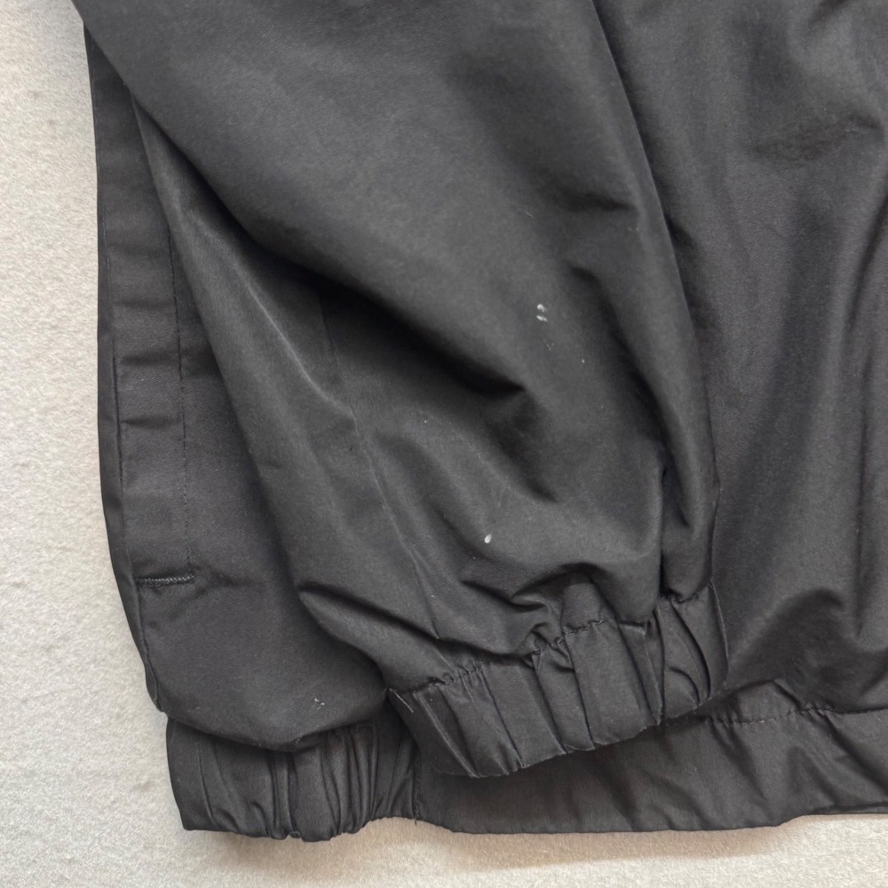Spyder Windbreaker Jacket Mens M Black Full Zip Hooded Logo Tape Lightweight - Picture 10 of 11